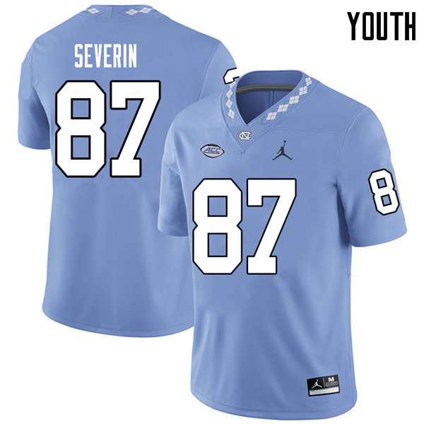 Jordan Brand Youth #87 Paul Severin North Carolina Tar Heels College Football Jerseys Sale-Carolina